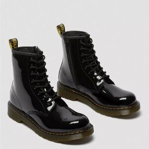 Dr. Martens Black Patent Leather Boots